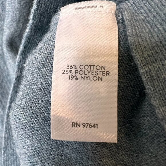 J Jill Sweater Size Large Faded Teal Long Sleeve Dolman Sleeve Knit 3/4 Sleeve - Picture 9 of 16